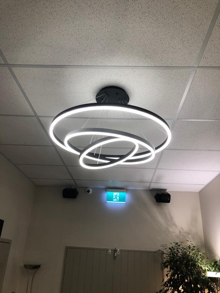 ceiling lights installed